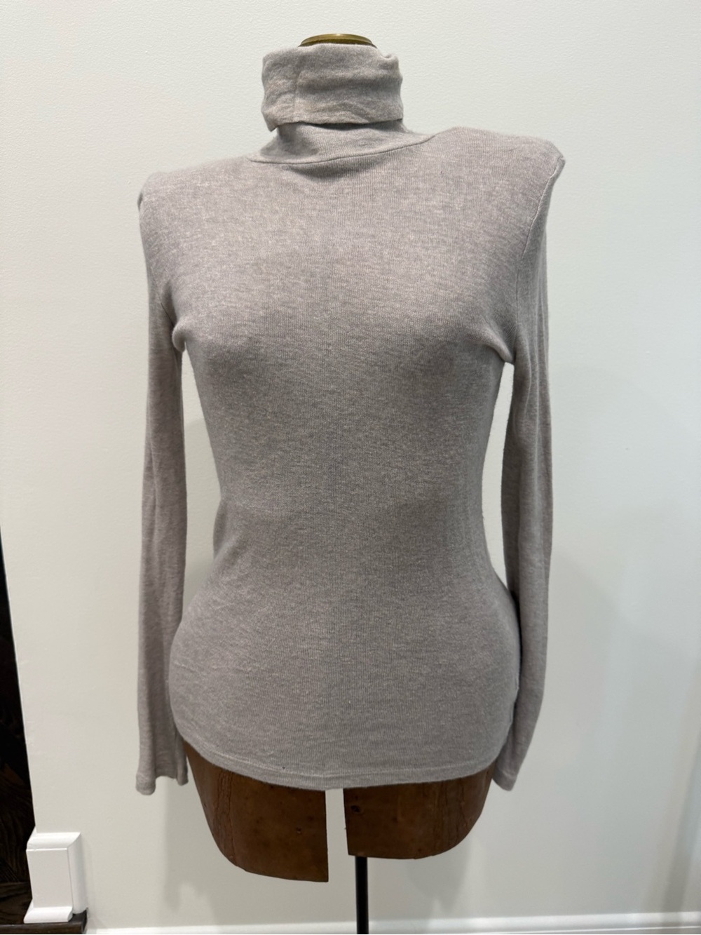 J. Crew Neutral Taupe Turtleneck Sweater